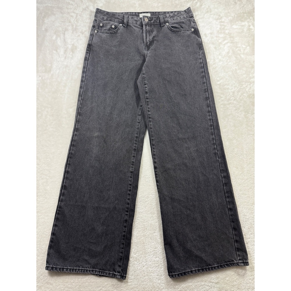 PacSun Womens Casey Low Rise Baggy Black Denim Jeans 28 Meas: 32x32